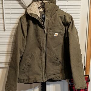 Carhartt Sage Green Loose Fit Jacket